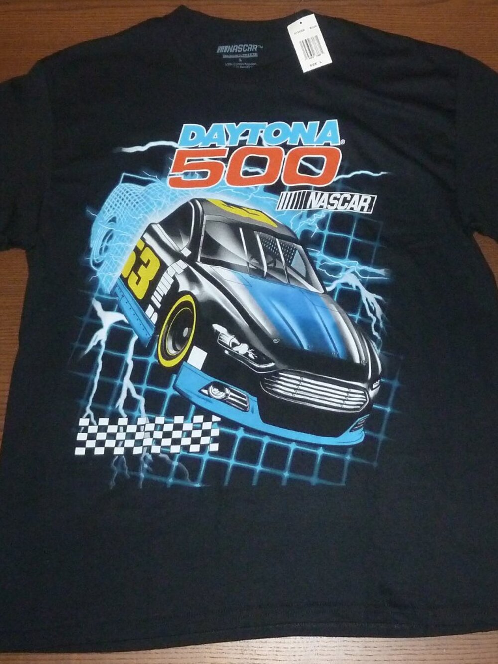 NASCAR Daytona 500 T Shirt Mens Large Black